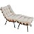 Cadeira Decorativa Costela Com Puff - Imagem 2