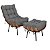 Cadeira Decorativa Costela Com Puff - Imagem 4