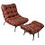 Cadeira Decorativa Costela Com Puff - Imagem 6
