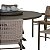 Conjunto Mesa de Alumínio 4 Chapas Giro Externo com 6 Poltronas Angra Corda Braços de Madeira - Imagem 3