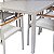 Conjunto de Mesa Area Gourmet Modelo Lins 2x1m com 8 Poltronas Modelo Zurick - Imagem 3