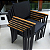 Kit 6 Cadeira para Mesa Jantar Area Gourmet Piscina Empilháveis - Imagem 3