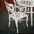Conjunto de Mesa 4 Cadeiras Liz Alumínio Fundido + Guarda Sol - Imagem 4