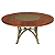 Conjunto de Mesa Jantar 1,60m Madeira Giratória 6 Cadeiras Malbec Alumínio - Imagem 4