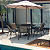 Jogo de Mesa Ripada Giratoria 6 Cadeiras para Piscina Jardim com Guarda Sol - Imagem 2