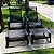 Kit 2 Cadeira Espreguiçadeira Mini Chaise Sling com Pufe para Piscina - Imagem 3