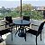 Conjunto com Mesa de Alumínio 4 Poltronas de Corda Náutica Ombrelone e Base - Imagem 6