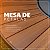 Jogo de Mesa 1,30m Zurick Madeira Pétalas 4 Cadeiras Jantar Amélia Tela Sling Alumínio - Imagem 7