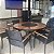 Conjunto de Mesa Jantar 1,80m Zurick Madeira Pétalas 8 Poltronas Amélia Tela Sling e Alumínio - Imagem 7