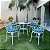 Conjunto de Mesa Viena 4 Cadeiras com Almofadas para Jardim Piscina Área Externa - Imagem 2