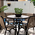 Conjunto de Mesa 1,20m Ripada + 4 Cadeiras Aluminio Piscina Jardim - Imagem 16