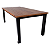 Mesa de Jantar Turmalina 2,00x1,00m Tampo Retangular de Madeira - Imagem 4