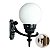 Luminária Globo Pequena 3 com Braço Externa Interna Alumínio 37cm - Imagem 1