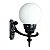 Luminária Globo Pequena 3 com Braço Externa Interna Alumínio 37cm - Imagem 4