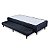 Base Cama Bibox Sommier Plus Preto Pés de Madeira Orthocrin - Imagem 1