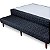 Base Cama Bibox Sommier Plus Preto Pés de Madeira Orthocrin - Imagem 2