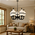 Lustre Colonial Teto Versailes com Corrente Alumínio 04 Globos - Imagem 2