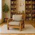 Poltrona Terra Jequitibá Maciça 90x90cm Conforto e Elegância - Imagem 2