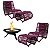 Jogo 2 Poltronas Leroy com Puff e Lareira Ferro Fundido - Imagem 5