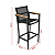 Kit 2 Banquetas Amélia Aluminio Mesa Bistrô Alta Zurick Tampo Madeira Premium - Imagem 6