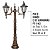 Poste Jardim Chinês com 02 Luminárias - Imagem 2