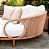 Chaise Sofá Cordoba 1,60m Base de Madeira Corda Náutica Almofadas Impermeáveis - Imagem 9