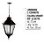 Luminária Colonial Aluminio com Corrente Italiana - Imagem 3