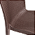 Mesa Alumínio 90cm Tampo de Vidro 4 Cadeiras Rattan Polipropileno - Imagem 5