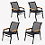 Kit 4 Cadeiras Jardim Gourmet Área Externa Sala De Jantar Nossa Kasa - Imagem 3
