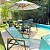 Kit 2 Espreguiçadeiras Piscina Amélia Tela Sling Braços de Madeira + Mesa Lateral - Imagem 6