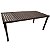 Mesa para Jardim e Piscina em Alumínio Ripado 2,40x1,00m - Imagem 1