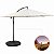Sombreiro Ombrelone Lateral 3,00m Com LED e Painel Solar Suspenso e Manivela - Imagem 10