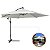 Sombreiro Ombrelone Lateral Gigante 3,50m Suspenso Com Manivela Reforçado - Imagem 1