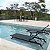Espreguiçadeira Verona Premium Sem Braços Alumínio Piscina Tela Sling Reclinável - Imagem 12