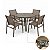 Conjunto De Mesa Verona Premium Cadeiras Alumínio Para Piscina E Jardim - Imagem 1