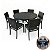 Jogo Mesa Alumínio 6 Cadeiras Fibra Sintética Área Externa - Imagem 7