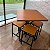 Conjunto Brooklyn Mesa 70x70 4 Banquetinhas Estilo Industrial - Imagem 5