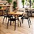 Conjunto Mesa Quadrada Madeira Nobre E 4 Cadeiras Allegra Para Cafeteria Bar Restaurante - Imagem 6