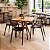 Conjunto Mesa Quadrada Madeira Nobre E 4 Cadeiras Allegra Para Cafeteria Bar Restaurante - Imagem 2