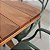Conjunto Mesa Quadrada Madeira Nobre E 4 Cadeiras Allegra Para Cafeteria Bar Restaurante - Imagem 4