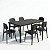 Jogo Mesa Alumínio 1,80x90 Retangular E 6 Cadeiras Itália Antiferrugem - Imagem 3