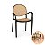 Cadeira De Jantar Com Braços Roma Design Palha Natural  Polipropileno - Imagem 1