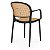Cadeira De Jantar Roma Prática Design Palha Natural  Polipropileno - Imagem 5