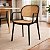 Cadeira De Jantar Roma Prática Design Palha Natural  Polipropileno - Imagem 2