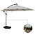 Sombreiro Ombrelone Lateral Robust 3,50m Suspenso com Manivela + Base - Imagem 1
