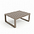 Mesa de Centro Torino Alumínio Ripado 80x60cm Resistente à Corrosão - Imagem 1