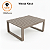 Mesa de Centro Torino Alumínio Ripado 80x60cm Resistente à Corrosão - Imagem 20