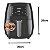 Air Fryer BAK 4,5L Digital Touch Preta Fritadeira sem Óleo 127V - Imagem 5