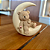 Figura decorativa ursinho na lua teddy - Imagem 1