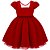 Vestido Infantil Juvenil Vermelho Renda de Festa Giovanella - Imagem 1